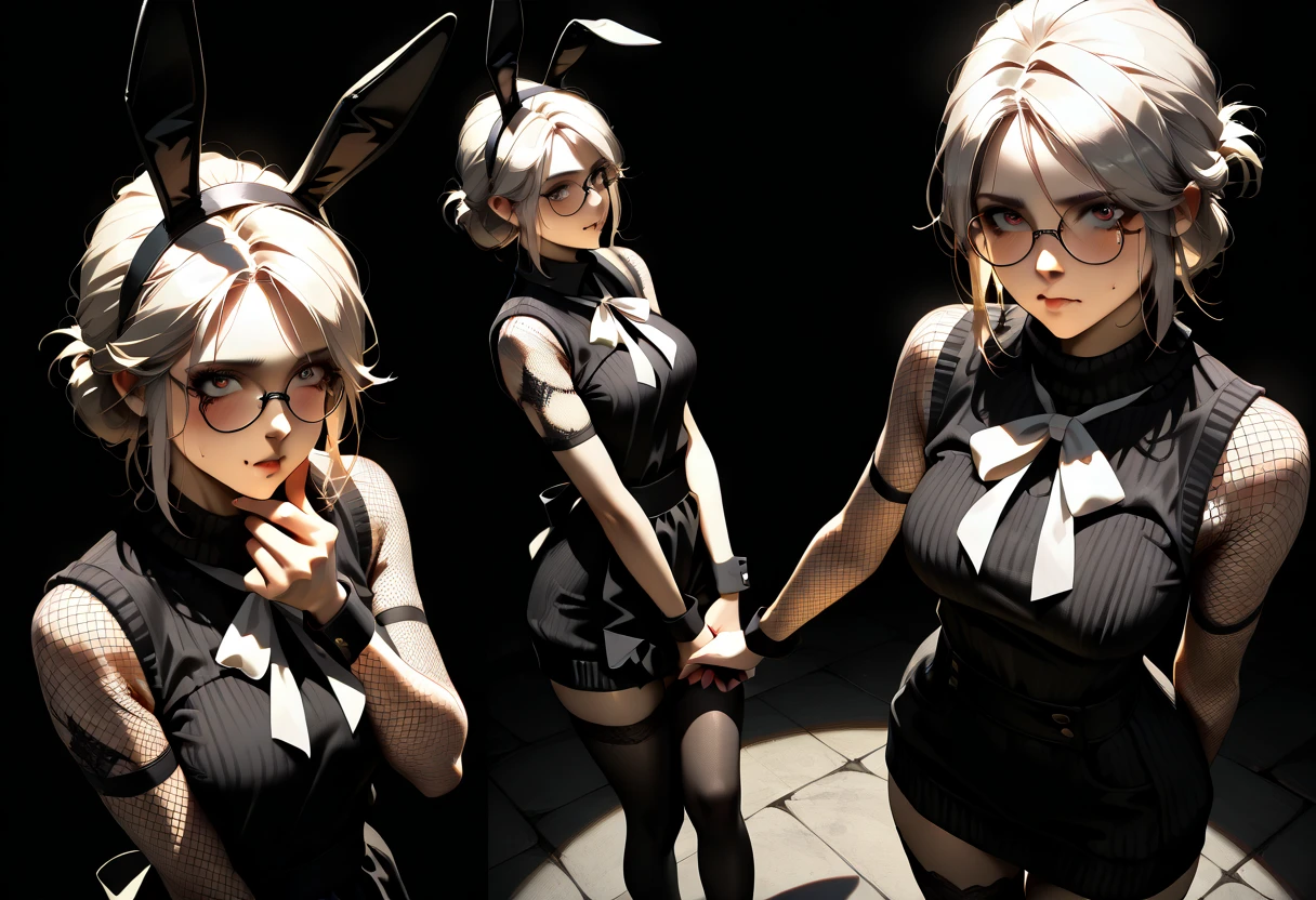 ((Best quality)), ((masterpiece)), (detailed:1.4), 3D, an image of a beautiful cyberpunk male, ((boy only)),not a girl,(2 boy),HDR (High Dynamic Range),Ray Tracing,NVIDIA RTX,Super-Resolution,Unreal 5,Subsurface scattering,PBR Texturing,Post-processing,Anisotropic Filtering,Depth-of-field,Maximum clarity and sharpness,Multi-layered textures,Albeo and Specular maps,Surface shading,Accurate simulation of light-material interaction,Perfect proportions,Octane Render,Two-tone lighting,Wide aperture,Low ISO,White balance,Rule of thirds,8K RAW,boy,gold hair,braid on one side,wet panties,Take the floral panties, Any color panties,can saw a trace on my panties dick,panties is very wet,The panties are so sheer you can see the penis,(idle),Spread legs,tattoo between legs,((The penis is shiny)),cute boy, cute face,((bulge panties)).like a little boy, the skin is smooth and shiny,((Smooth figure, small body)),There are wrinkles in the underwear, (glasses), (((white penis))),They have small, white testicles,((limpy dick like a child)),(man chest),((Kneel with your legs spread apart)),blue eyes,(((The penis is extremely small and short and white color and like a kid))) ,(((The outfit covers all genitals))),(slender legs and arm),skin very smooth,Smooth stomach,Rabbit ears and rabbit tail,((The area between the legs bulges out)),can see the wrinkling of your penis through the clothes,child's body,Rabbit ears hanging down,Rabbit ears are fluffy,The clothes are transparent,black stockings,rubber Strap bodysuit,topless,((little Boy)),Tight outfit, swimming Tight boyshorts pant,g-strings panties style,16 year old,((swimming costume)), background bathroom,The body and clothes are wet,((Long blonde hair braided on one side)),There is no curve between the legs,The penis bulges inside the crotch of the pants,plastic panties,striped panties.