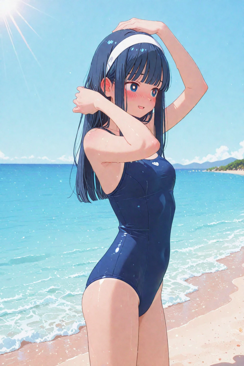 Surfing girl,(surfing:1.3), Ocean