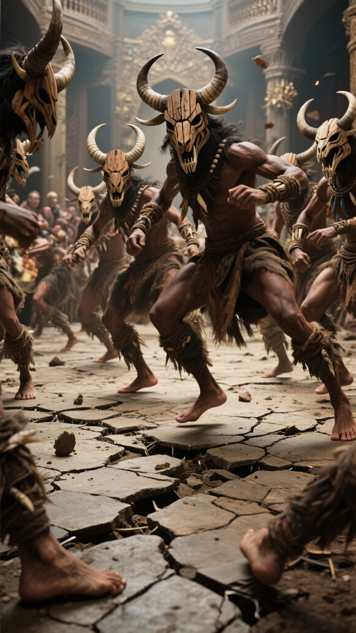 Detailed, HD , 4k, Anime human warrior in hell, fighting with hordes of demons, warrior, demons, hell, fight, dynamic, VFX