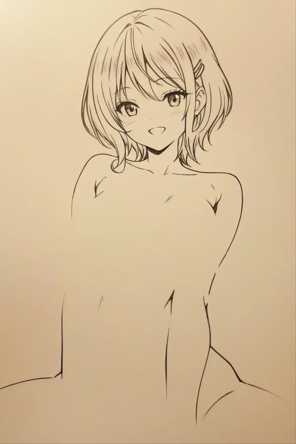 Completely naked
