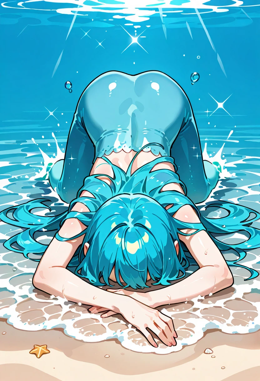 State Change,Cat ear,Expansion,Contortion,naked,twist,Blue Skin,rotate,Slime,Slime娘,gun,Tentacles,Insert,Small breasts,Young Girl,penetrate,translucent,liquid,Blue Hair,Reverse joint,Articulated,Backbend,udtf,Slip through,Arm and leg inversion,M-shaped legs