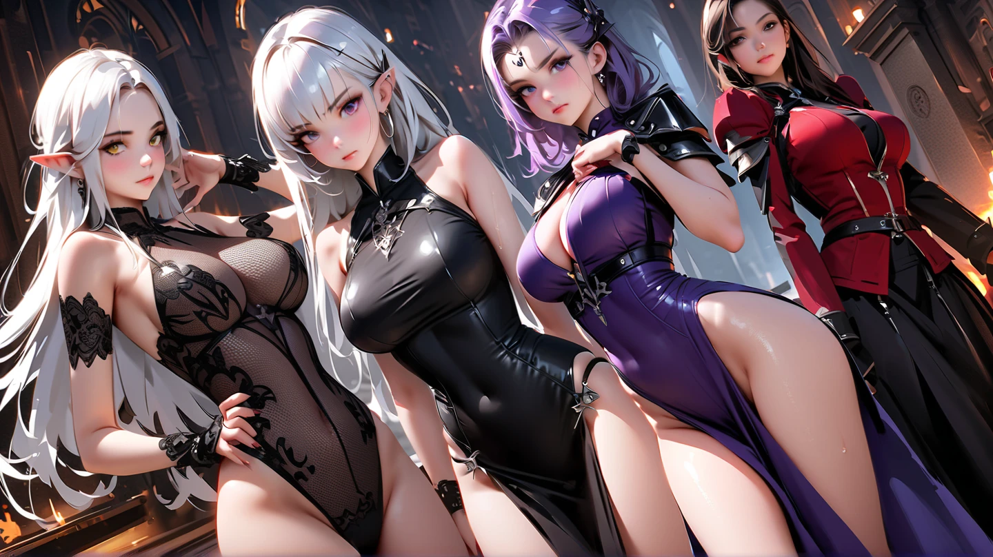 Create high-definition 8K. ((Featuring a girl and a western dragon)),3D CGI, fantasy artwork、The girl is facing forward with a serious expression, Bright blue eyes, highly detailed facial features. she is wearing a cloak, Small black armor with high contrast shine, toned abdominal muscles、toned thighs、long legs、Protected by armor up to the knees、Belly button look、navel piercing、((He has many golden accessories wrapped around his body.))、her hair is rendered in a very realistic manner、 The background is a castle,and set in a night sky filled with bright stars. Enhance fantasy elements、The huge Western dragon in the background has large symmetrical wings.。((The background of the princess is a western dragon and a starry sky.))、(((The princess holds a large shining blue sword in her hand.)、The princess has a Western dragon at her side.))、Similar to Artgerm's ArtStation and Pixiv works. (The girl is depicted as a Western dragon queen.), Combines elements of both anime and fantasy art, girl with big blue eyes、Western dragon protects the princess from behind、looking at the enemy with a sharp gaze、((black western dragon with short body, red eyes and thick tail))、(nsfw:1.2), (cute pointed nipples),