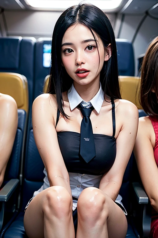 ((((topless)))),((((((Small chest))))))、(((((My chest is visible))))),(((Open the chest of the costume with both hands、Showing her breasts to me))),Japanese,23 years old,woman,Brown long straight hair,Detail face,Detail lips,Details,double eyelid,Wet body,perfect body,Trained abdominal muscles,Shiny skin,Highest quality,日本のwoman一人,diamond,Earrings,(((whole body,Includes legs)))、(((The perfect uniform of a Japanese stewardess, Blue striped tie, Best Dressed Uniform、Small hat, white formal Short gloves,(黒のHigh heels), ((Mini microphone in hand))),Bus Guide,日本のBus Guide、A small smile,White blouse,Tight blouse)))、(((Navy bowler hat),Navy hat)), White gloves, Short gloves, High heels、Dress up、(Photo realistic:1.4)、(Surreal:1.4)、(Realistic:1.3)、 (Gentle lighting: 1.05)、(Improve the lighting quality of your videos:0.9)、32k、 One girl、28歳のwoman、Photorealistic Lighting、Backlight、Facial Light、Ray-tracing、(bright:1.2)、(Improvement of quality:1.4)、 (Highest quality real texture skins)、Beautiful Eyes,Delicate and elegant features, Chest close-up, White blouse,Tight blouse,tight Best Dressed Uniform, (Improve your body line mood:1.1)、A small smile, (((Medium Bust,Beautiful breasts))),(Perfect teeth alignment),narrow waist and hips,Beautiful long legs,Full Shot)、((8 heads)、(((Tempting、Embarrassing)))、Dynamic pose,Sculpture Pose,(eye shadow),Very beautiful night view、at night、blush,A small smile,(((Full Shot)))、(((by bus))),