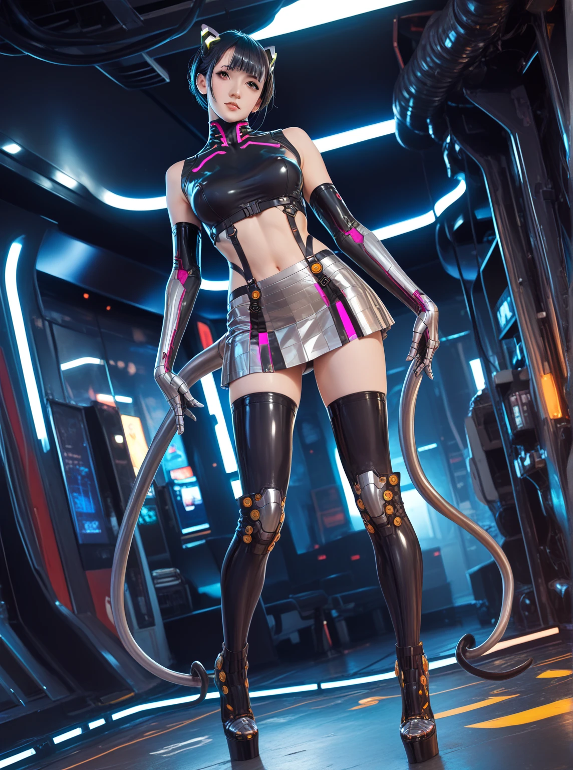Ms Alafid in futuristic outfit posing for photo, Oppei Cyberpunk, perfect android girl, Biomechanics OPPEIN, cute girl, female cyberpunk anime girl, Internet litigation, cyberpunk anime girl mech, Perfect anime robot woman, cyberpunk anime girl, Digital Cyberpunk Animation Art, Cyberpunk angry gorgeous goddess, Smooth digital concept art, - girl with silver hair