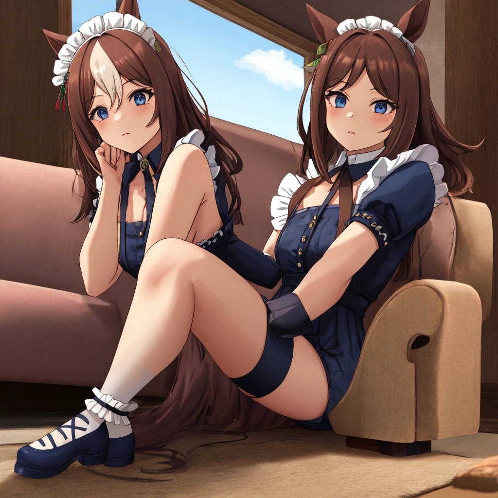 With legs apart　Aerith Gainsborough　