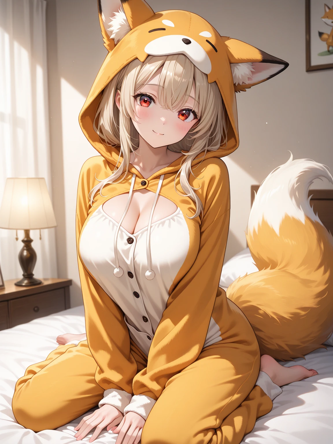 highest quality, masterpiece, High resolution, 8K, Hoodies and anime style girls, one girl, detailed line drawing, Bright white and bright amber style, digital enhancement, close, anime core, flowing fabric
