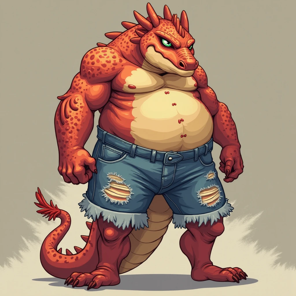 simple background, simple grey background:1.6, 8k, fine details, (ultra detailed), solo:1.3, a beautiful and detailed full size portrait of a female anthro salamander (((pink body, red skin, red scales))), blue eyes, lizard eyes, lizard tail, bedroom eyes, High Dynamic Range, detailed eyes, big body goddess, chubby body, chubby belly, (weightchubby:1.8), kenket, Ross Tran, ruan jia, vip, trending on artstation, foxovh, cenematic lighting, big breaths, big, (((black tank top, sweatpants, smartwatch on wrist, sports cap)) full body, ((sad, worried, uncertain)), front view, standing