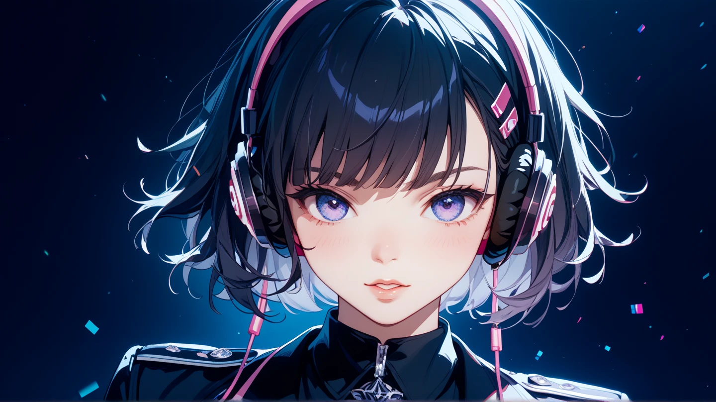 (masterpiece, top quality, best quality, official art, beautiful and aesthetic:1.2), 1girl, glitch art, (digital distortion), pixelated fragments, data corruption,colorful noise, visual chaos,contemporary aesthetics