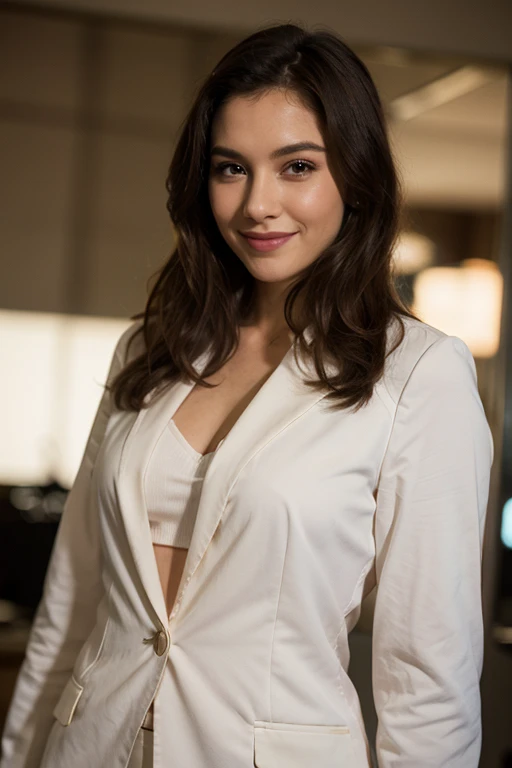 Italian girl 25 years old, beautiful, wonderful, in the luxury elevator in the mirror, alone, 1 girl, real, very high resolution, 8k, black velvet jacket, luxury, fabulous body, closed white shirt, sensual, provocative, black skirt, earrings , red lipstick, mouth slightly open, Chanel handbag