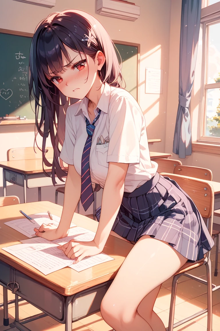 schoolgirl face down sleeping on the floor with a book