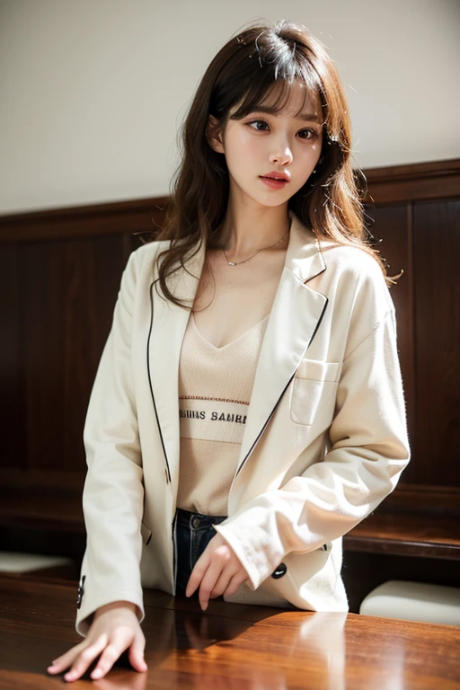（（Highest quality））、Beauty、Fully open shirt、