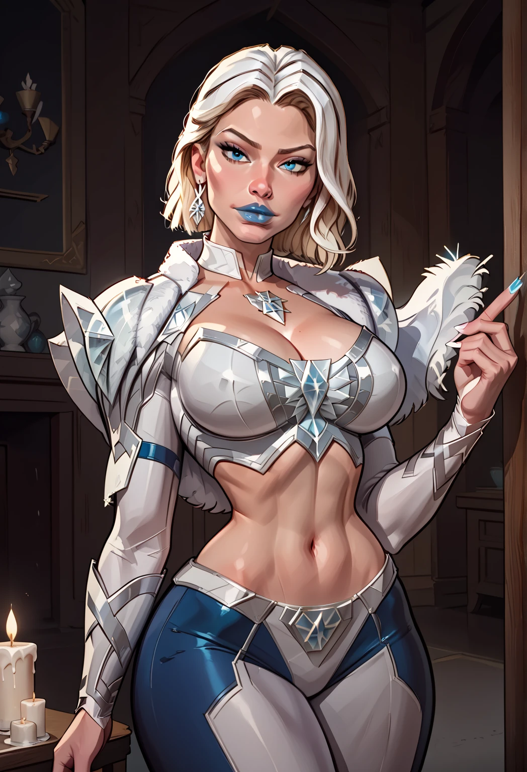 Personagem mulher estilo atompunk Fiona rainha Anna de Arendelle com marcas de guerras Imagem de desenho animado de uma mulher .Ilustra??o estilo desenho animado, estilo de arte dos desenhos animados, estilo de arte dos desenhos animados, digital illustration style, estilo atompunk design de personagens altamente detalhado, arte digital detalhada coragem, Forest fan art, Design de personagens de retrato, beautiful digital illustration, retrato de alta qualidade, Arte em quadrinhos, mulher jovem cabelo com transas lindas . Queen Anna of ArendelleBeautiful lined eyes Medium large bust and wonderful sexy clothes. image expression of sexual desire from waist to head illustration Queen Anne of Arendelle atompunk style Fallout 4 style pose playboy magazine