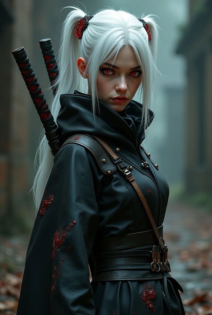 gray hair, curtain hair, hair scarf, hood, pink eyes, amber eyes, rolled eyes, choked laughter, gothic art, stereogram, UHD, 16k,rendered in Unreal Engine, peeled sky, broken winds, sky between cracks, realistic material details, extreme details, hyper-realistic materials, Unreal Engine rendering concept art, broken sky, Unreal Engine art, dramatic lighting. Concept art, rendered in Unreal 5, ((Unreal Engine)), Unreal Engine Art 5