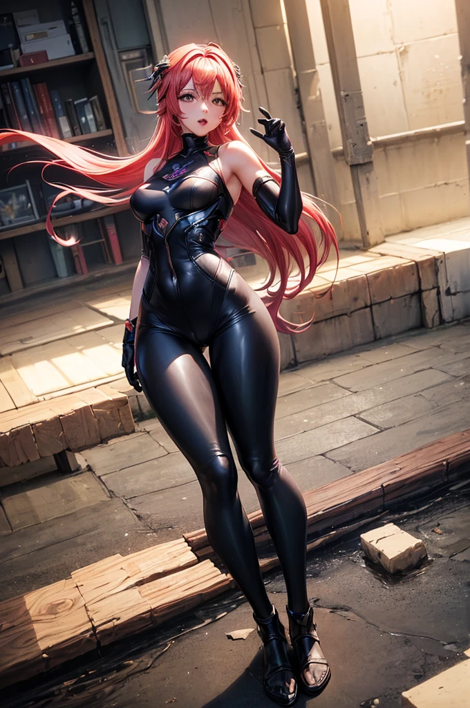 (Best Quality, 8K, Masterpiece, HDR, Soft Lighting, Picture Perfect, Realistic, Vivid), Summer valley covered with flowers, grass and flying elemental lights, Catwoman stands, she has a beautiful face with brown eyes, long windy flaming red hair and tattoos all over her body, arms and legs, she is dressed in some kind of floral outfit, there is a windy aura around her, (ultra high quality fantasy art, dark fantasy style, masterpiece, ultra high quality character design, 8k quality anime art , Realistic Anime Art, Highest Quality Wallpaper Illustration, Detailed Ultra High Quality Accurate Face, High Quality Design and Accurate Physics), Color Difference, Depth of Field, Dramatic Shadows, Ray Tracing, Best Quality, Highly Detailed CG, 8K Wallpapers, [Carefully Rendered hair [Read more about beautiful and shiny hair]] ,(Perfect hand detail [Beautiful fingers without breakage [Beautiful nails]],(Perfect anatomy (Perfect proportions)) [[Resembles the whole body]],[Perfect color combination (Accurate simulation of interaction light and material)], [Visual art that conveys the meaning of history]