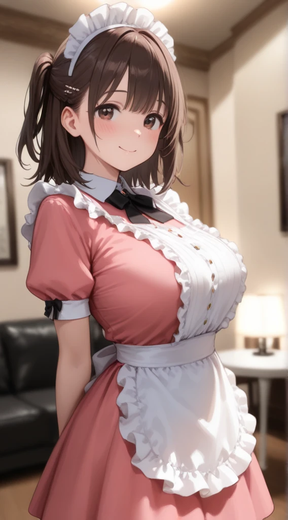 muste piece、masterpiece、highest quality、Super detailed、High resolution、8K portrait、High definition CG of Unity 8k wallpaper、cute type little:1.5、Lori:1.5、Highly detailed CG unity 8k wallpaper、Realistic、real person、 portrait photography、shiny skin、High definition、(16 years old:1.2)、(1 girl)、beautiful clear eyes、extremely detailed description、delicate face、nice lips、slender body、small breasts 同 thin waist、thin legs、(Hallway of the mansion:1.6)、cute type, perfect face, seriously, (blush:1.5),(Brown Bob Hair:1.3),small breasts 同,((Maid clothes:1.2)),black dress,((clothes lift:1.5)), (I have nipples:1.2),((climax in vagina:1.5)),(from front:1.2),gran,(Stick one's tongue out)