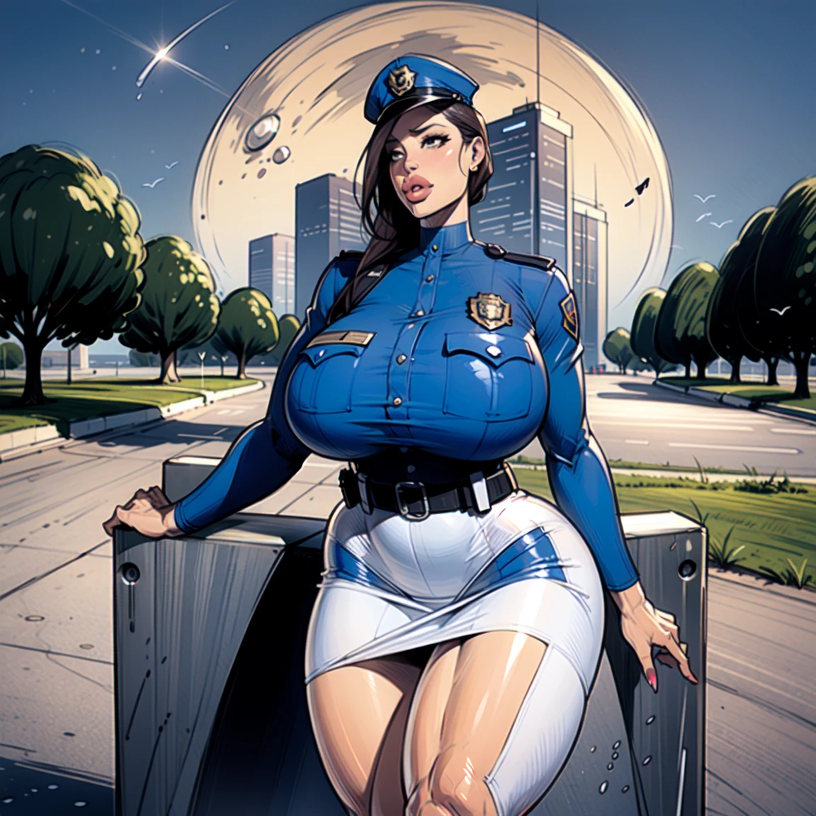 (Best quality, 8k, 32k, Masterpiece, UHD:1.2),Photo of Pretty Japanese woman, ((1 girl)), ((solo)) (medium-short dark brown hair), double eyelid, large breasts, breast cleavage, naked with sexy cabin attendant uniform, sexy tight uniform, short sleeve, short skirt, stockings, high heels, standing in airplane, look at viewer, faint smile, from below , crowd passenger