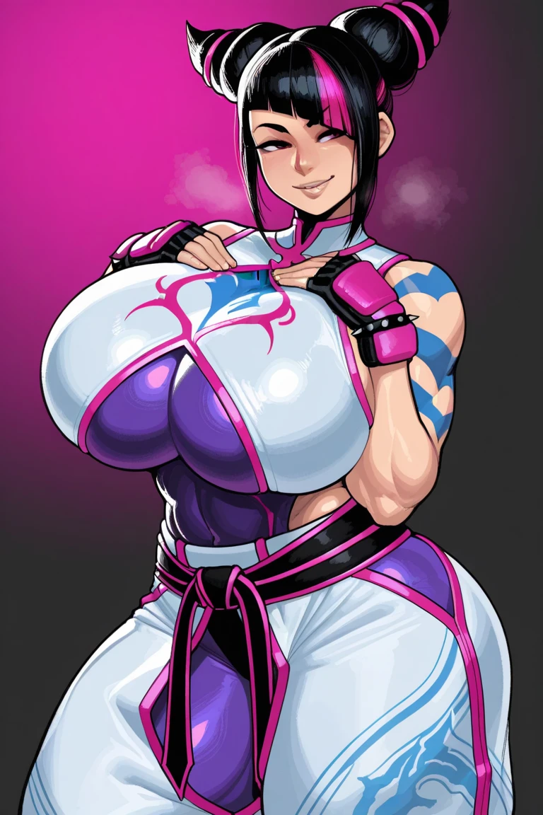 (master piece, Top Quality, best quality, Official Art, Beautiful and Aesthetic:1.2), (1woman:1.3), (big black hair (ponytail)), extremely detailed, portrait, Looking at Viewer, alone, (full body:0.6), Detailed background, close up, (yoga theme with beautiful woman:1.1), female, long hair, ass, black hair, mature woman, (((white skin), smooth skin)) , Extremely busy Tiefling, charlatan, sweet and mischievous smile, sensual smile, Mysterious, seducing in a living room, wearing yoga clothes, skintight yoga clothes, ((((gigantic breasts, cleavage, skin dentures)))) , beautiful navel, trim belly, slim waist, slim hips, long legs, athletic, residential house, (living room exterior :1.1) Backstory, bright lighting, light, psychological romance atmosphere, dutch angle