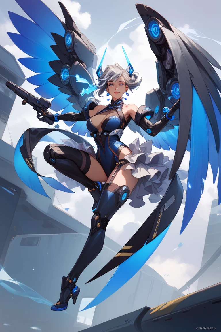 anime big breast, A blue robot with wings stands in front of a lake looking at the sky, Anime art wallpaper 4k, Anime art wallpaper 4 K, Anime art wallpaper 8 K, 4K anime wallpaper, Anime wallpaper 4 k, Anime wallpaper 4K, sitting on the cosmic cloudscape, on cosmic cloudscape, Mako...