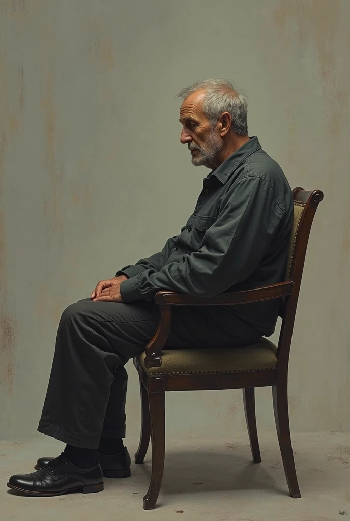 raw photo, polaroid, cinematic, old man sitting on bench, defeated pose, broken flowers in front of him on the floor, inside a modern art museum, modern statues, cold tl lighting, wide shot, 35 mm lens, hyper realistic