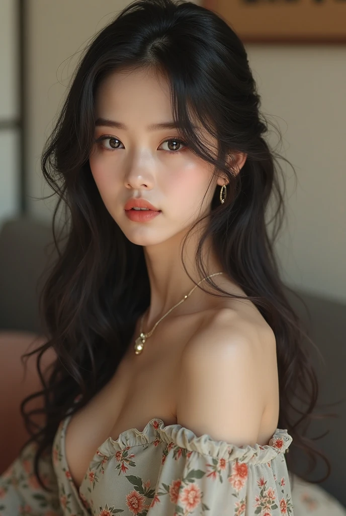 A beautiful Korean girl with big boobs