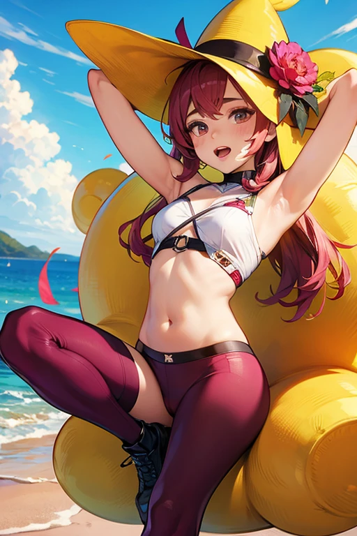 Chica en bikini chubby Brown with red hair c cup 