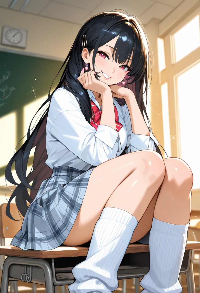A defiant smile、masterpiece、Back Alley、orgasm,blush、Put a condom in your mouth、 Sweat,White panties、Lift up your skirt with your hands、Sit on the air conditioner&#39;s outdoor unit、