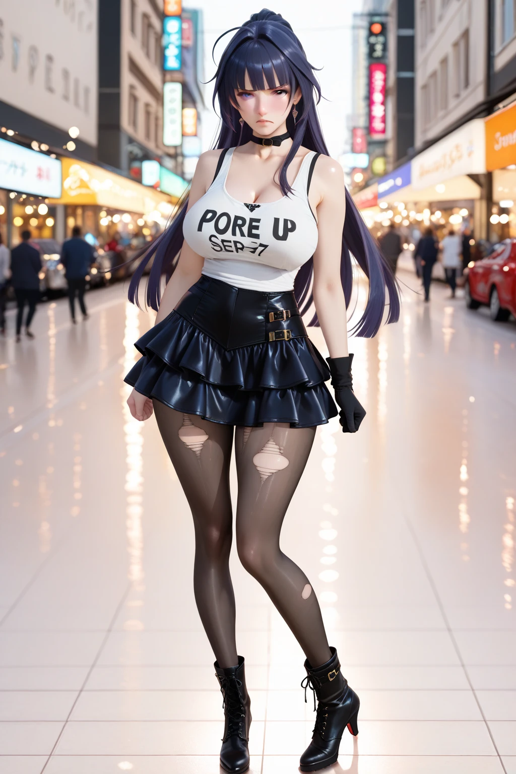 Jinx,Fleshy thighs,petite body,(Very slim figure:1.3),Huge breasts:1.4 Huge breasts:1.4,full, Firm breasts,Showing cleavage,Nipple protrusion,Belly button full breasts, Large Breasts, Slender sexy legs, Put your hands behind your head((Clear nipples))、Rocket , (Large Breasts),(because I'Thin),wear glasses,Ultra shorts,milk tea,kitten