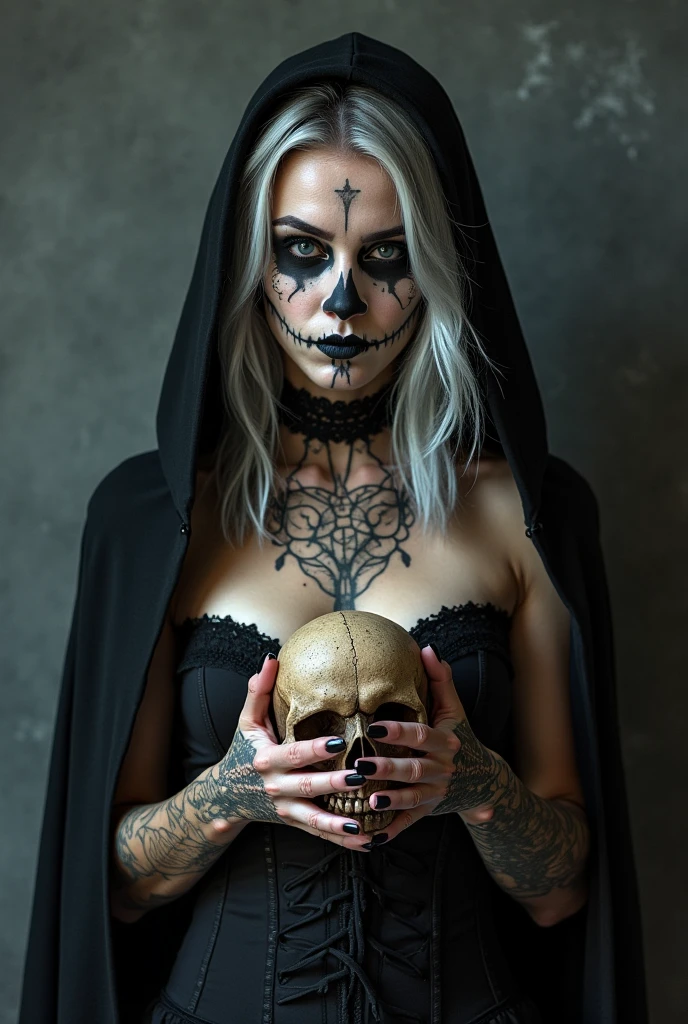 ((best quality)), ((masterpiece)), (detailed), real undead evil witch, evil, ugly, horror