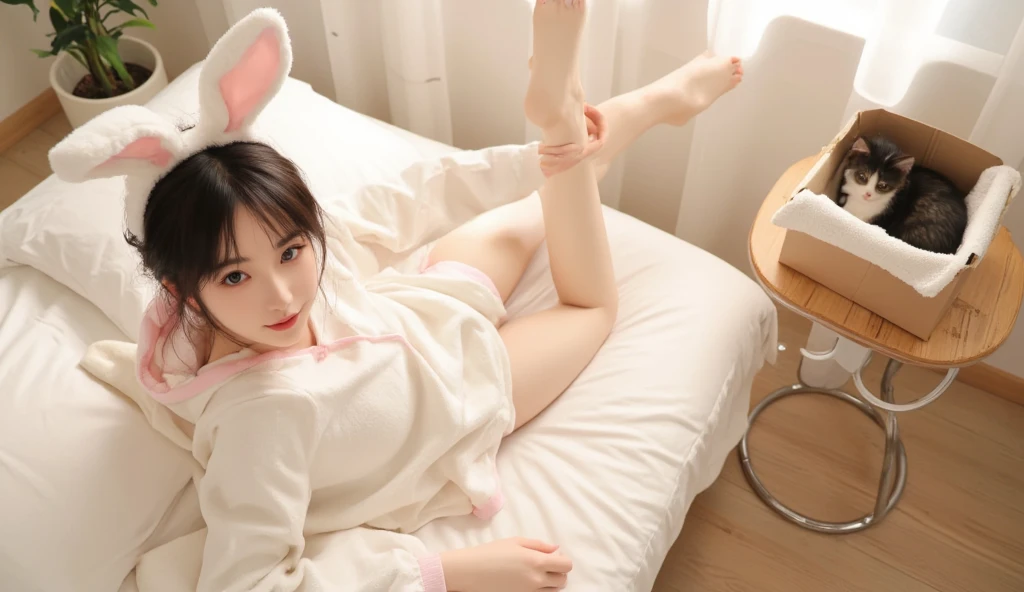 白色连裤袜，White panties，