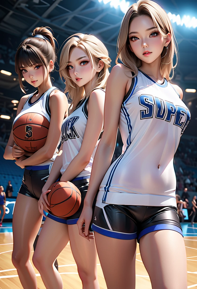 (close up from above view) (looking down view), ((((sexy tight-fitting volleyball uniform)))), (((deep cleavage))), ((voluptuous body)), (she has youthful skin), (((large breasts))), ((too beautiful)), (lipstick), ((very very beautiful)), ((hyperrealistic)), ((((amazing beauty)))), ((smiling)), (choker), ((beautiful long hair)), , (25 years old), a very pretty (Mix of young Jennifer Ehle and busty Bruna Marquezine:0.85), (she's grabbing her own breast:1.3), ((she looks up at camera as she kneels upright towards it)), (masterful photo), still frame, highest quality, casual lighting, sharp focus, ((breathtakingly gorgeous girl)), 4 fingers 1 thumb per hand, ((correct anatomy)), she is the (prettiest) hottest looking young girl, (((extreme realism))), soft focus, depth of field, 8k photo, HDR, professional lighting, taken with Canon EOS R5, 75mm lens