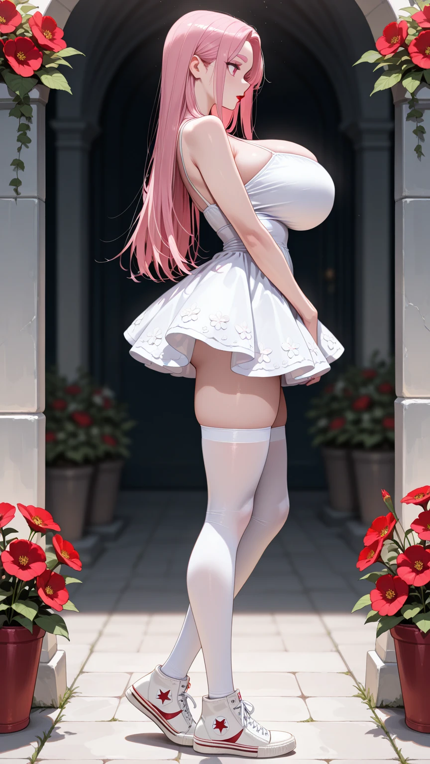 (masterpiece, best quality), 1girl, 22 years old, <lora:jueri-anarupuragu:1> jueri-anarupuragu, upskirt, thighhighs,