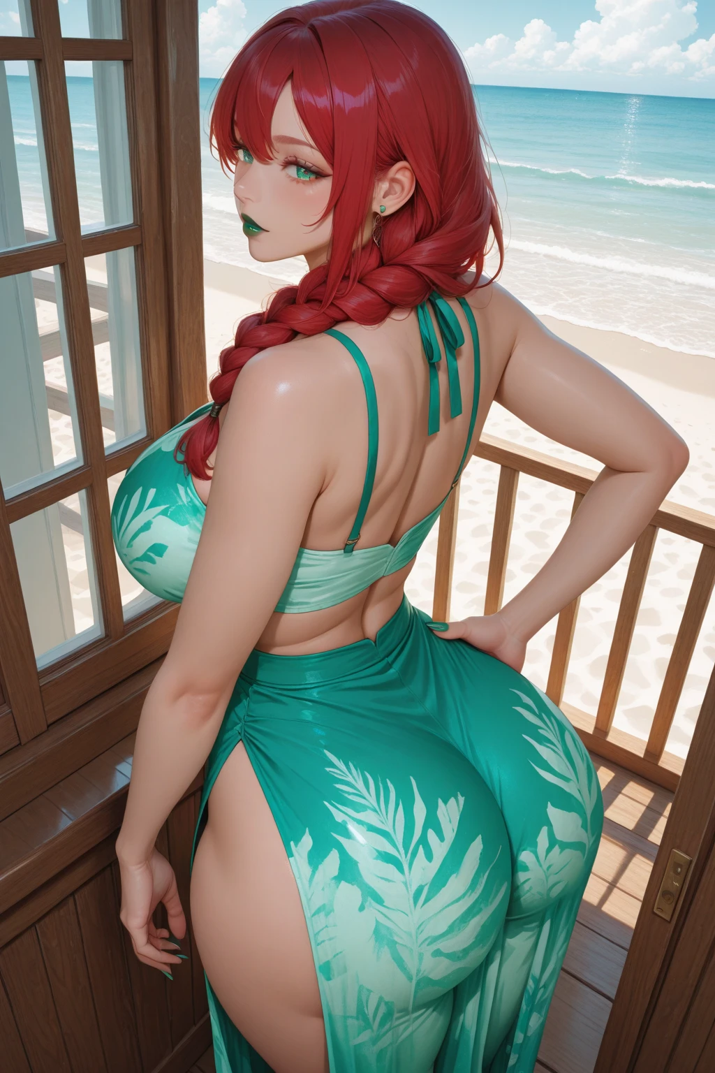masterpiece, Best quality, (epiCRealLIfe), (photorealistic1.4) (young woman), (hazelmoore roxanne tail), (hazelmoore in full white swimsuit), (European Model), (wink), (tongue out), (pikkyroxanne costume), (pikkyroxanne hairstyle), (Char_shlow-Roxanne), (pikkyroxanne white swimsuit), pikkyroxanne, looking at viewer, orange hair, blonde hair, hair between eyes, bangs, brown eyes, breasts, animal ears, collar, , , (roxanne tail), (roxanne dog tail), dog ears, cleavage, floppy ears, black collar, dog girl, (on the beach), (daylight), (daytime), (natural lights), (latex white swimsuit), (white one piece swimsuit), (look at viewer), (tongue), (from side)