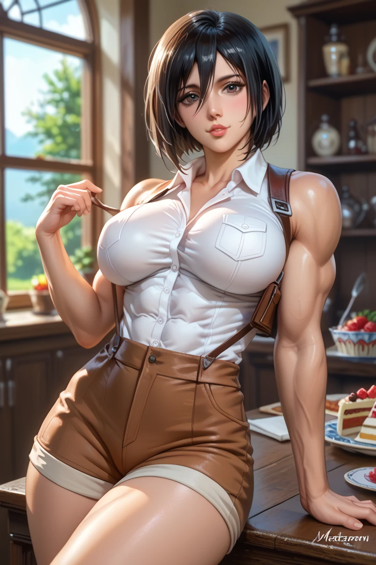 (masterpiece:1.3, top-quality, ultra high res, ultra detailed), (realistic, photorealistic:1.4), beautiful illustration, perfect lighting, natural lighting, colorful, depth of fields, , beautiful detailed hair, beautiful detailed face, beautiful detailed eyes, beautiful clavicle, beautiful body, beautiful chest, beautiful thigh, beautiful legs, beautiful fingers, shiny skin, looking at viewer, 1 girl, high school girl, (perfect anatomy, anatomically correct, super detailed skin), cute and symmetrical face, babyface, perfect face, perfect eyes, , (middle hair, ponytail, silver hair), crossed bangs, blue eyes, slant eyes, big eyes, long eye lasher, (medium breasts, seductive thighs), slender, skin dendation, detailed cloth texture, light blue collared shirt, blue bow tie, grey plaid pleated skirt:1.2, black hair chouchou, (beautiful scenery), summer, evening, (grassland:1.2), kneeling, (lovely smile, upper eyes, parted lips),