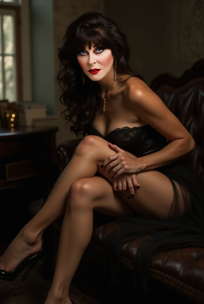 ((fully legal)) mouth O, surprised, 18-years-old ((fully nude)) black haired extra skinny Aishwarya Rai Bachchan-lookalike-girl, sitting on a white fur covered chair, vintage, 1950s era retro-pin-up style, sexy, mouth O, surprised, fully nude, ((spread legs)), longest skinniest perfectly shaped legs, elegant knees, perfectly structured fat-free knees, ((black pubic hair)), ((spread leg pose)), ((visible vagina and anus)), ((perfectly formed vagina lips)), (perfect anatomical tiny pink anus)), colorful , masterpiece, highest quality illustrated,