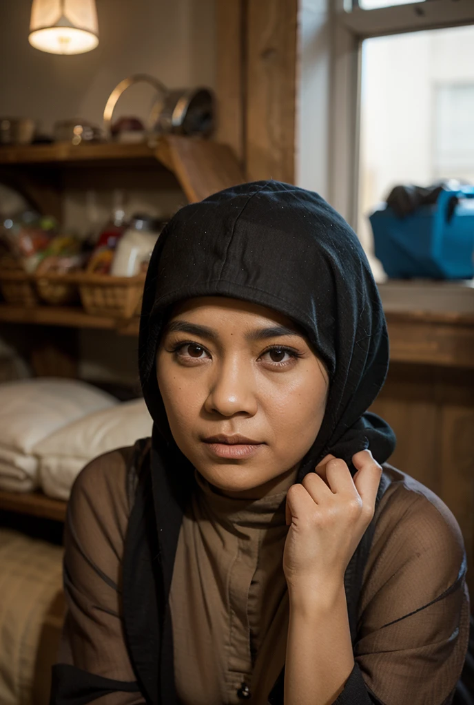 high quality, best quality, photo-realistic, raw-photo, ultra-detailed, High definition, masterpiece, intricate details, detailed texture, finely detailed, portrait of three people from Indonesia 