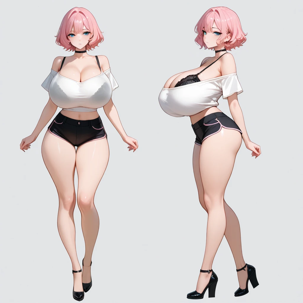 Fake big , completamente lain, Cao Cao woman , blue detailed eyes, high-waist e seios gota, lain, mulher pelada laina, Cao Cao, fine thighs, Legs long, high-waist, huge huge ((Artwork)),(((best quality))),((character design sheet)) ,((Vulgar)) , voluptuous girl, he used to smile,((between the breasts)) , , pink hair, pink hair, laina, lain, lain, vagina lain,, lain vagina, lain pussy, huge boobies, HUGE FAKE , Fake big, Kale, Kale, full Kale, Kale