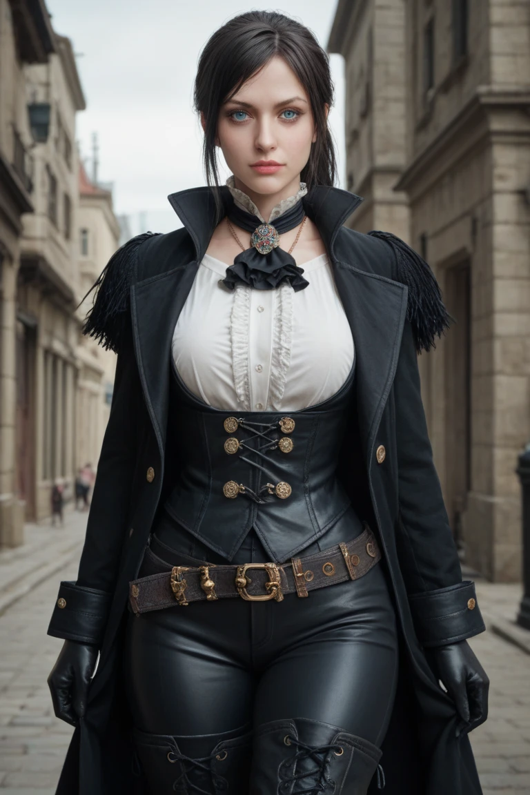_modelshoot style, (sexy:1.6), (the most beautiful outdoor artwork in the world), (masterpiece,best quality: 1.2), detailed westworld woman, (muted colours:1.2, dark studio, rim lighting, two tone lighting, dimly lit, low key, <lora:epiNoiseoffset_v2:1>), a poster for a 1800s \(style\), western movie,(noir atmosphere:1), gloomy atmosphere, emphasis on noir colors, the 1800s (/style/), a woman outside the country side, a private detective wore cowboy suit, trending on ArtStation, trending on CGSociety, Intricate, High Detail, dramatic