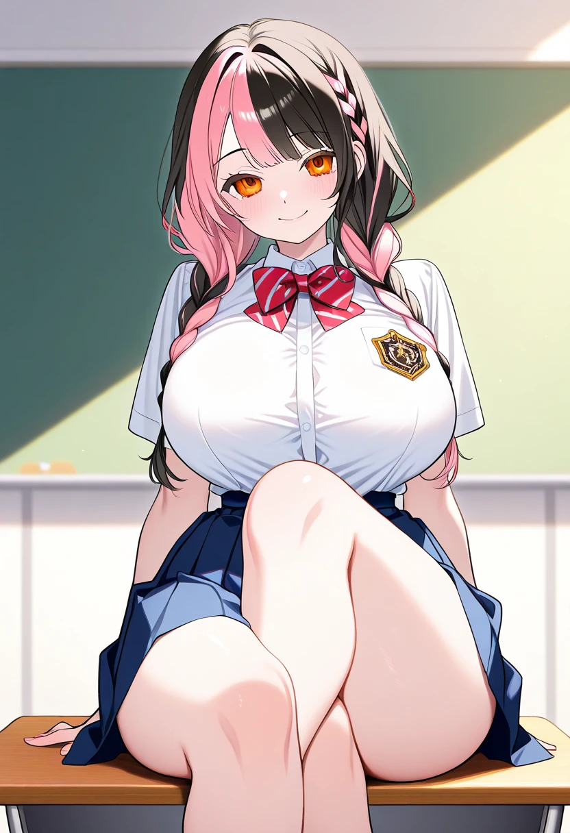 1 girl, alone, smile, looking at the viewer,, masterpiece, 最high quality:1.4,high quality, become familiar with,big breasts,sexy