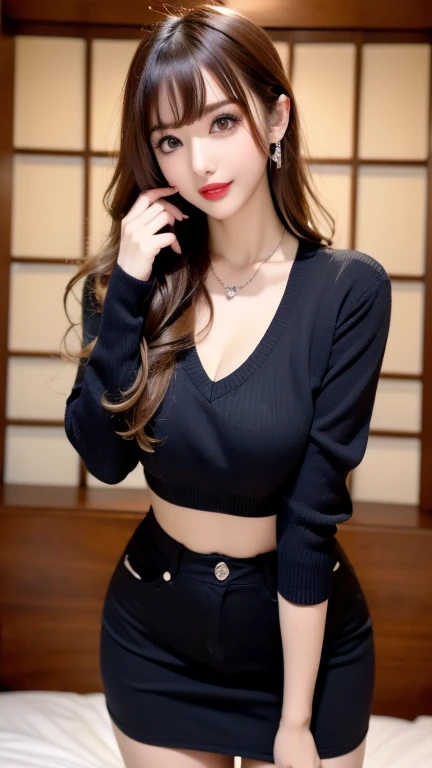 a casual outfit,18 years old, profile picture, pokimane, profile picture, 21 years old, her hair is dark brown, 2 2 years old, cl, 19 year old girl, dark hair, long straight hair, 2 3 years , big breast, full body shot, big , big booty,  wearing a sexy red outfit , selfie 