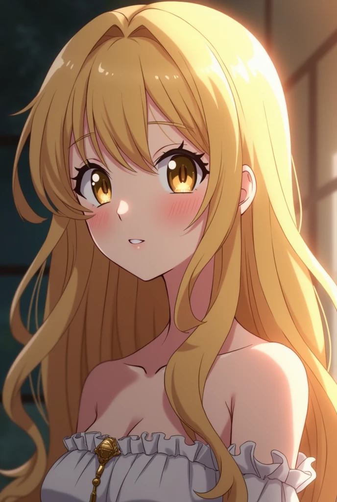 (extremely detailed CG unity 4k wallpaper),(masterpiece),(best quality),(ultra-detailed),(best illustration),(best shadow),(absurdres),(detailed background), <lora:OGT_Taiga_Aisaka-v2:0.9> Taiga Aisaka, 1girl, solo, long hair, brown hair, brown eyes, breasts, cleavage, blush, medium breasts, aisaka taiga, smile, halter top, dress, grown woman, mature woman