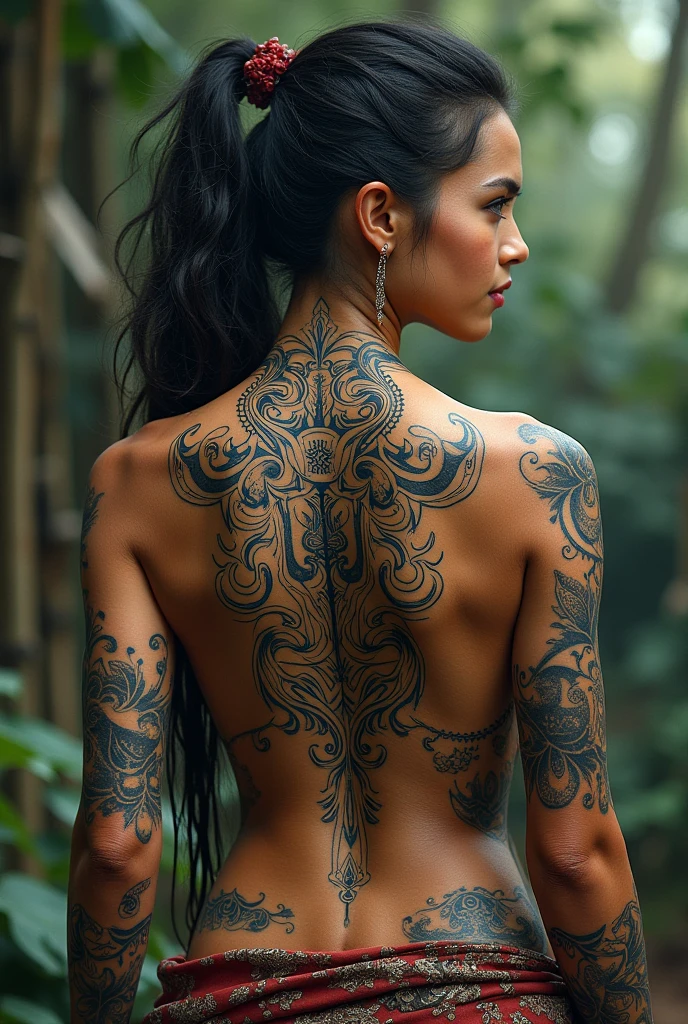 (hiperrealistic, high quality, realistic, back ass view, Ultra realistic,attractive sexy happy smile, big bubble ass, Remarkably high quality, photorealistic:1.5), pelada, nua, corpo pintado, back ass view, perfect medium nude breasts, nude, naked, 32DD, (((((realistic ravishing Native Brazilian indian 22-year-old female curvy a seductive tribal body paint))))), Sensual, hot photo shoot, sharp focused on, detailed, realistic, high definition, studio lighting, seductive, Attractive, Seductive, Standing facing the viewer with hands to the side, beside outdoors, Forested area, Near grassy area with sunset in the background, recurve bow and arrow quiver, War red paint, her name is Ahote Redfeather Whitecloud, View of bare upper body with body paint, Headdress feather. The determination in her eyes, reminiscent of Noelle Stevenson and Karolina Cummings, reflects her dedication to cultivating a naturally sculpted physique. Standing tall and proud on the sunrise, Amanda Clarke's strong legs, incredibly sexy,