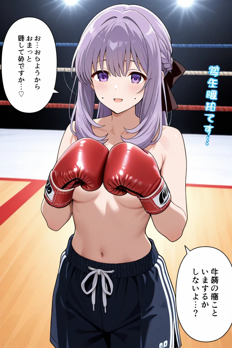 (((masterpiece))),(((best quality))),(ultra-detailed,high resolution:1.2),(illustration),((an extremely delicate and beautiful)),(detailed background), (((((hug from behind)))), sex from behind, standing sex, ((((motion lines)))), vulgarity, (((wrestling ring)))), ((1petit girl)and(1shota boy)), (height difference),hetero, ((((1petit girl,short stature)))), ((((silver wolf/(Honkai:star rail/)))), (slender body:1.4), (long hair,pony tail),drill hair,grey hair, grey eyes, ((((flat chest)))), hair between eyes, eyewear on head, covered navel, collarbone, pale skin,shiny skin,((She wears one piece swimsuit,frilly swimsuit, hair ribbon)), ((((panicking)))), (wavy mouth), open mouth, (trembling), (cum on clothes,cum on body,excessive cum:1.4),cum facial,bukkake,cum on hair,cum in pussy, clothing aside, clothed, (1shota boy,tall stature:1.4),large penis, he looks ahegao, text,