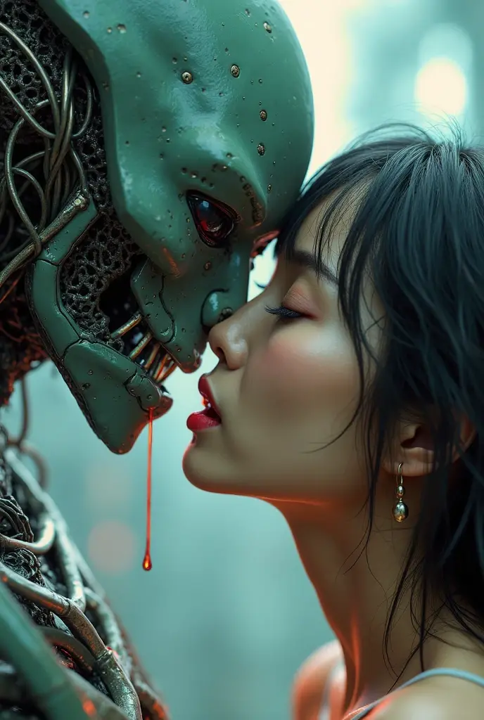 make a man kiss an alien
