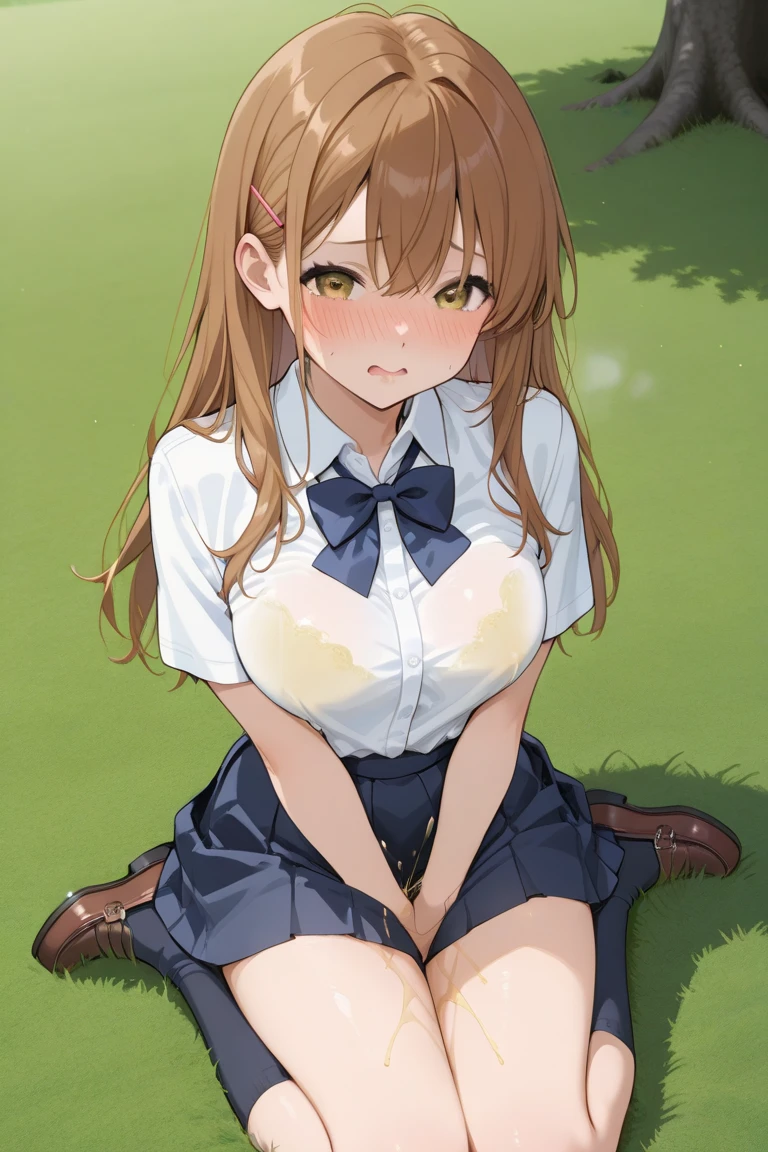 grass wonder \(umamusume\), {best quality}, {very aesthetic}, {ultra-detailed}, {best illustration}, nsfw, 1girl, 1man, sex, standing doggy, from side