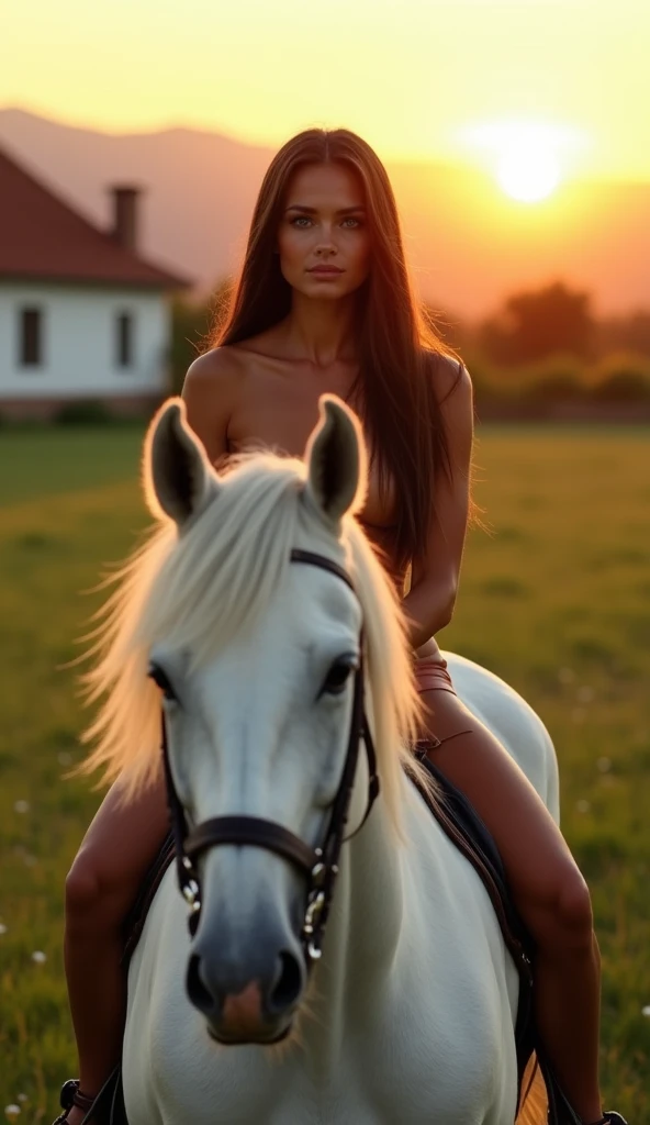 Woman anally penetrated by horse