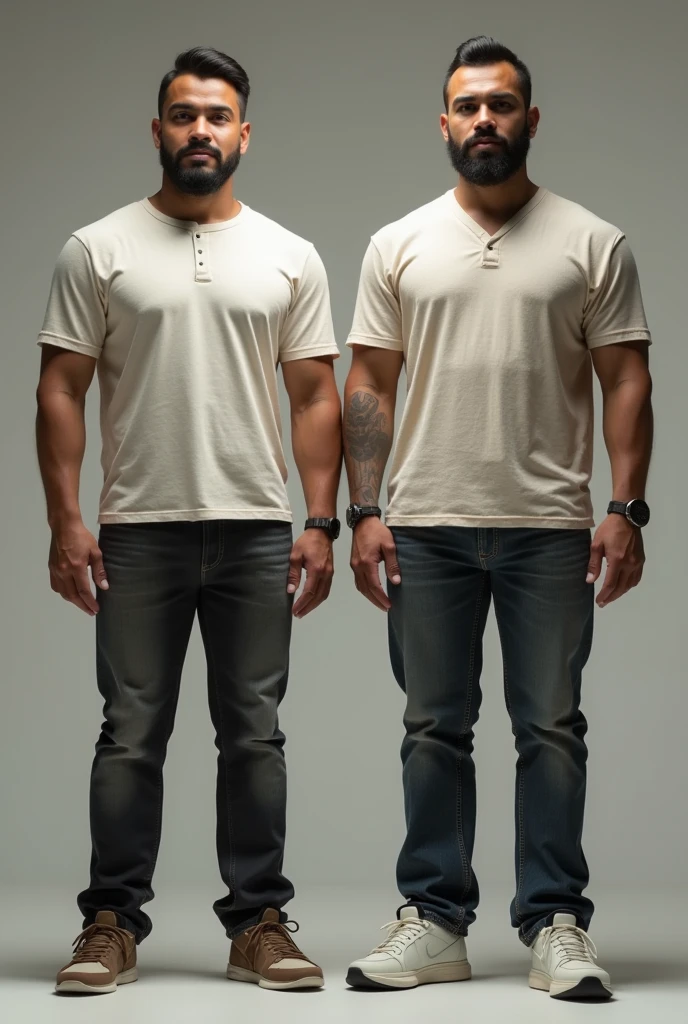 2 male 1,77cm 100kg 17% de body fat ao lado de homem 1,77cm 25 years 1,77cm 120kg 25% body fat