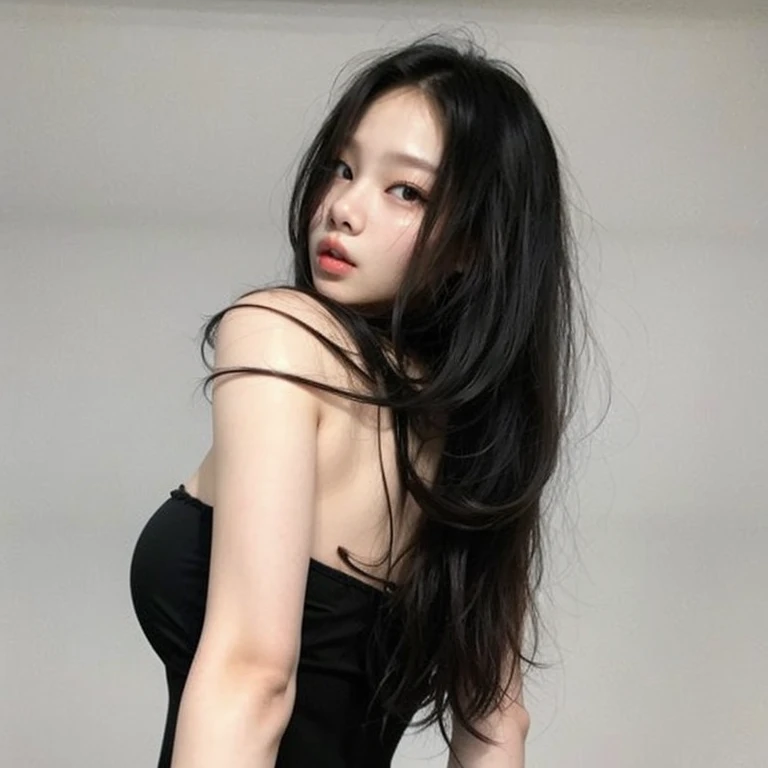 there is a woman in a black dress posing for a photo, 18 anos de idade, garota atraente, garota persa de pele clara, Garota sexy, 2 modelo feminino de 4 anos, Asian, linda Asian, 22 anos de idade, boa jovem, 21 anos de idade, Adorable woman, Mulher Asian, 1 6 anos, otima qualidade