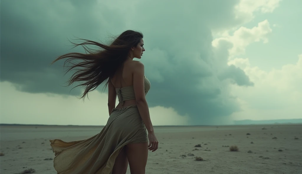 (yes NSFW), (1girl), 2 Italian girl with long straight black hair running, girl running alone from flood and big waves, (single girl: 1.3), girl wearing a very long sheer night dress, skirt Buddy lifts her dress to reveal her groin area. ((Lifting the dress by yourself)))、(Lifting it by yourself)、Pants off your skin、No panties、Red blush、Lips parted, looking at the viewers, wind moving the dress showing her perfect ass. (Front view: 1.3). Eyes towards the camera, beautiful face. He runs through the streets of Morocco. Garbage dumps nearby, distant roads, abandoned buildings, garbage all over the ground, cityscape. He flees from the flood and the great waves, a beautiful face. Eyes closed, mouth slightly open, smooth skin, real pores, (wind skirt), heavy rain, hide your hands, don't show your hands. fog, smoke, front view, best quality, fine detail, {{masterpiece, best quality, very detailed CG, unity 8k wallpaper, cinematic lighting, lens flare}}. ((ultra detail)), (ultra detail), best quality, ultra high definition, (8k, photo RAW, masterpiece, realistic, realistic: 1.4), 8k uhd, dslr, absurd, ray tracing, texture High quality, intricate detail, fine texture, fine detail. Highly detailed CG Unity 8K wallpapers, high quality, masterpiece, real, photo real, dramatic lights, sunrise brightness, light scattering by particles in a colloid like a very fine suspension (a cell), Tyndall effect: 1.5)0