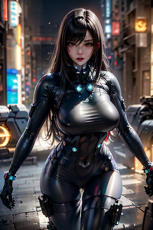 (detailed beautiful girl:1.4), (sagging breasts:1.5),Detailed facial details, beautiful detailed eyes,,delicate face, 20-year-old kpop idol cyborg girl, carbon fiber cyborg body, carbon fiber body, {{angled bob}}, (big breasts:1.15), (mechanical joint), bangs, attractive curves, mid pelvis, seaside, standing posture, beach, glowing skin, ((puffyareolas)), (high leg, spread legs, camel toe, cameltoe, vulvashaped:1.25), (cyberpunk, sci-fi:1.1), [[[glowing neon]]], (upper body:1.15), (8k, RAW photo, best quality, masterpiece: 1.45), (nsfw:1.15),(gravure pose,fullbody:1.5)