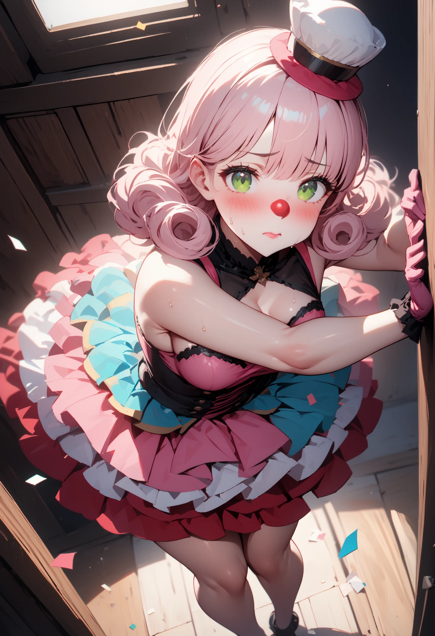 Sanrio Chara, Witch, Round Glasses, Woman, Cute, Big Breasts, Chest Ruffles, Pink Ruffles, POP, Lilith, Toon --auto --s2
